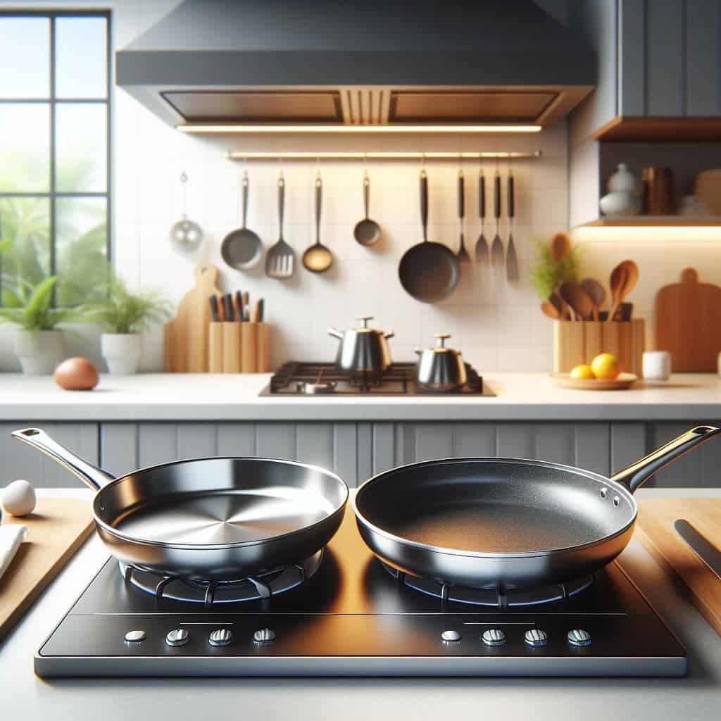 Stainless steel pans vs nonstick pans